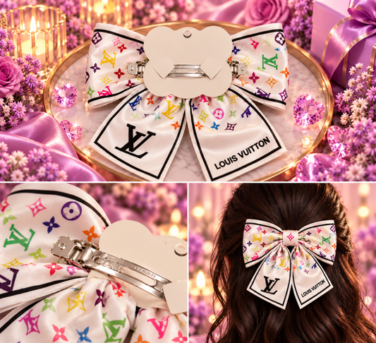 Lulu Hair Bow Ribbon Clip Accessory