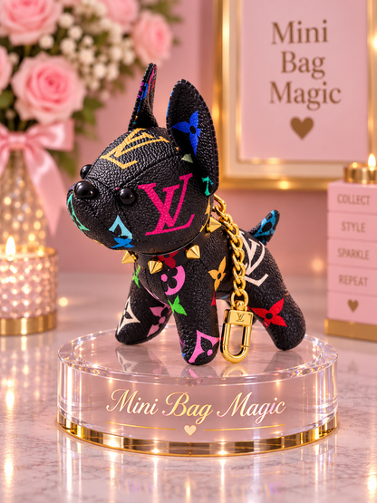 Lulu Puppy Charm Bag Charm Dog Keychain Accessory