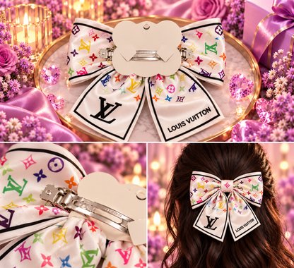 Lulu Hair Bow Ribbon Clip Accessory