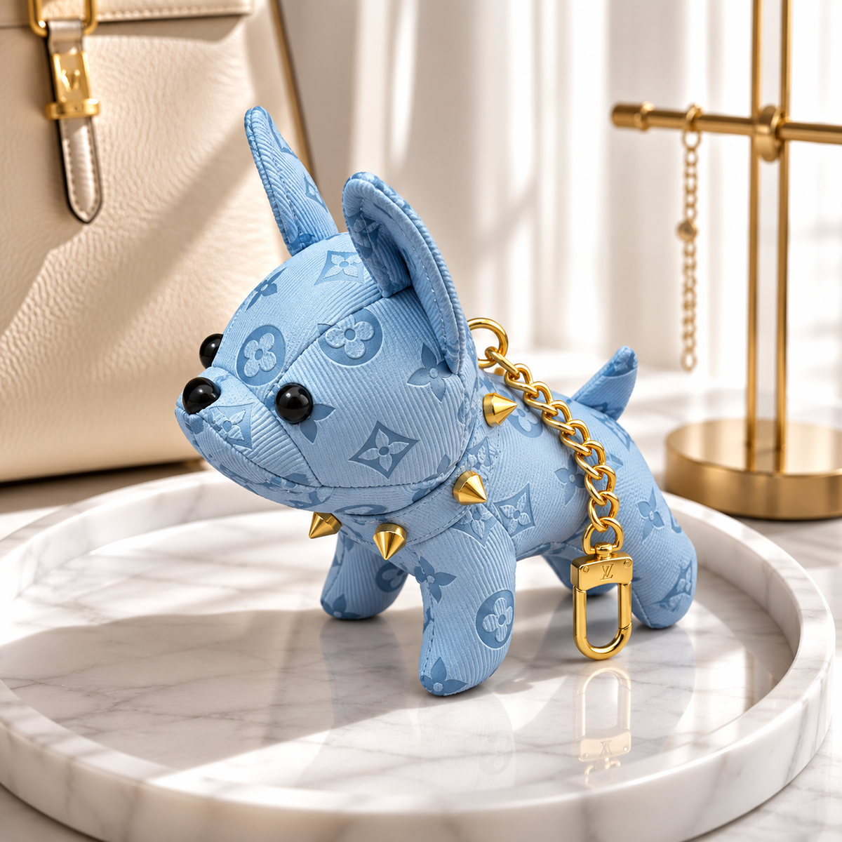 Lulu Puppy Charm Bag Charm Dog Keychain Accessory
