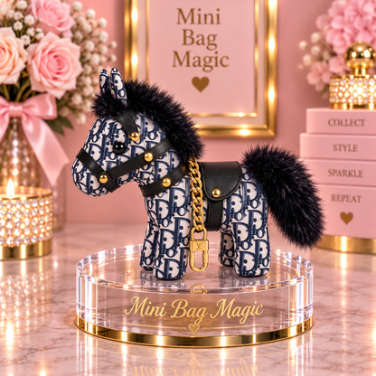 Lulu Style Pony Horse Bag Charm Key Chain Lulu Style Accessories