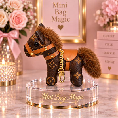 Lulu Style Pony Horse Bag Charm Key Chain Lulu Style Accessories
