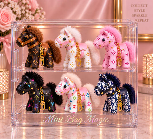 Lulu Style Pony Horse Bag Charm Key Chain Lulu Style Accessories