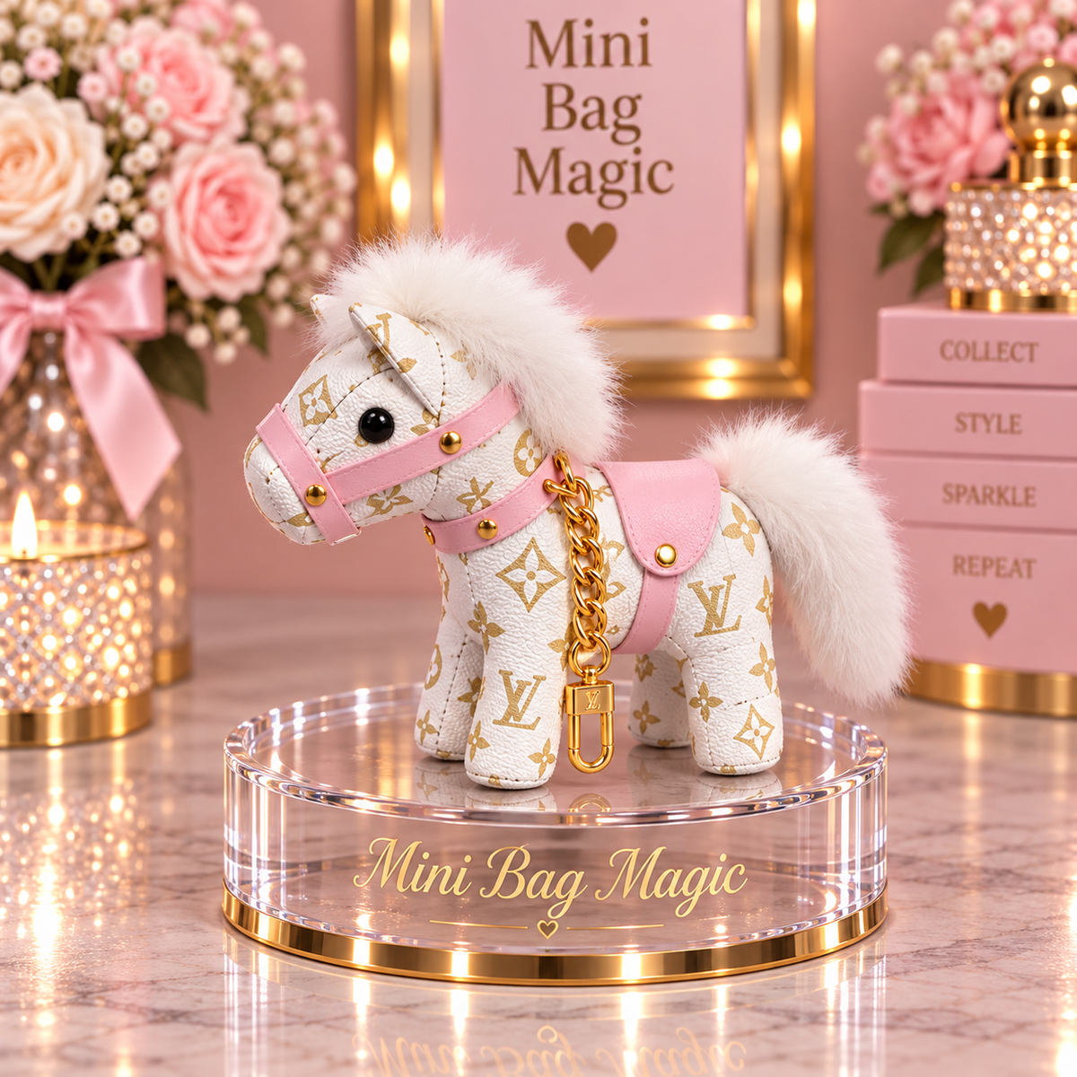 Lulu Style Pony Horse Bag Charm Key Chain Lulu Style Accessories