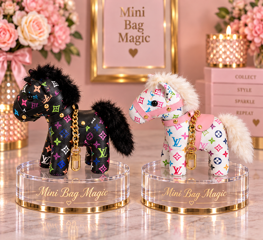 Lulu Style Pony Horse Bag Charm Key Chain Lulu Style Accessories