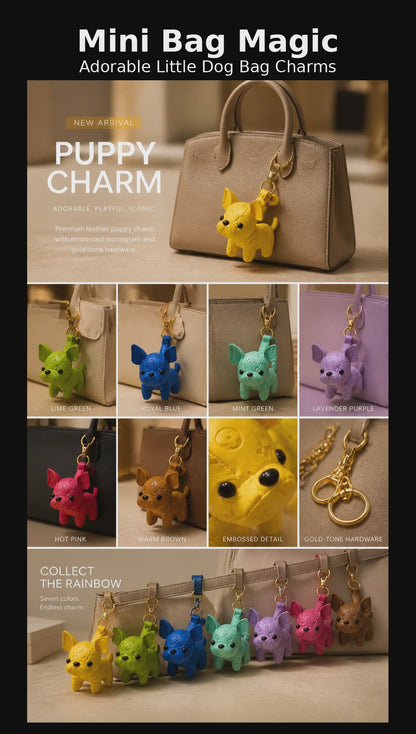 Lulu Puppy Charm Bag Charm Accessory